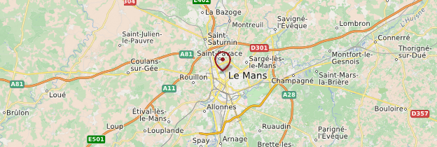 Carte Sarthe - Pays de la Loire